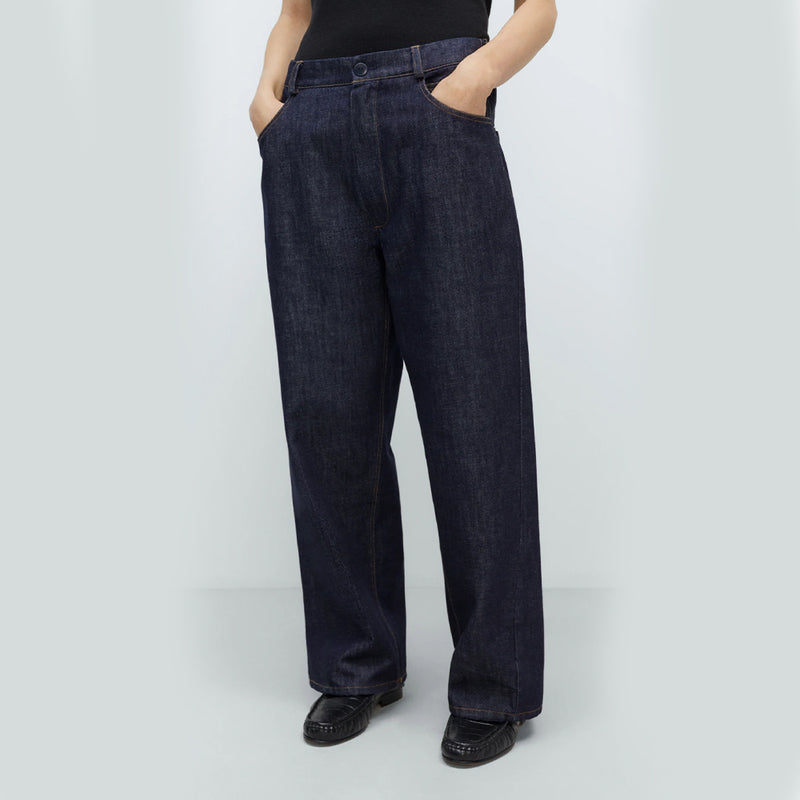 Cordera - Pantalon Droit - Indigo