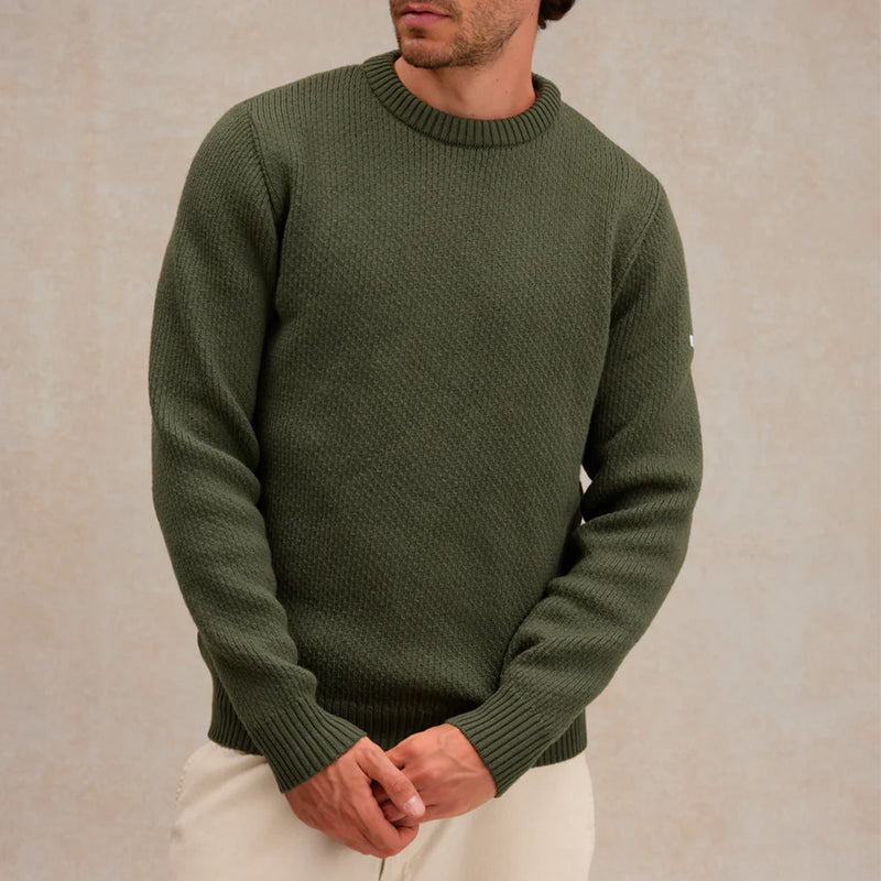 Le Minor - Pull Norvégien - Olive Kaki