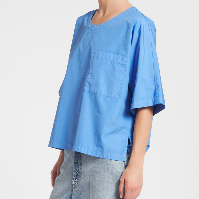 Barena - Top Oliver Bagio - Bleu Fiordaliso