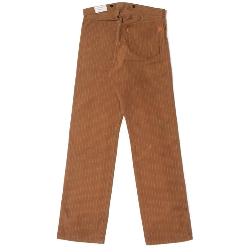 Warehouse & Co - Pantalon 1228 - Marron Rayures Canard