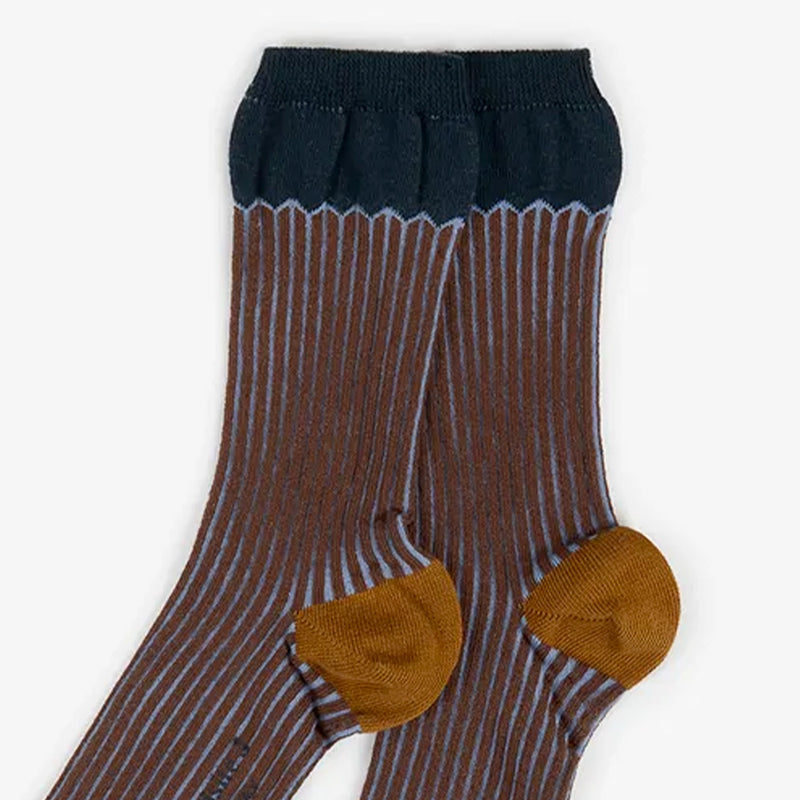 Exquisite J - Chaussettes CA74 - Marron et Noir