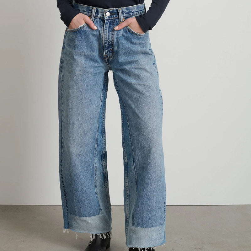 B Sides - Jeans Reworked Culotte - Vintage Indigo