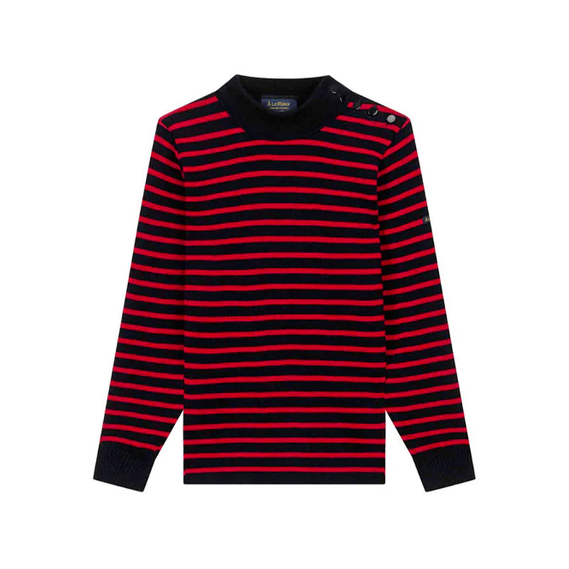 Le Minor - Pull Marin - Marine & Rouge