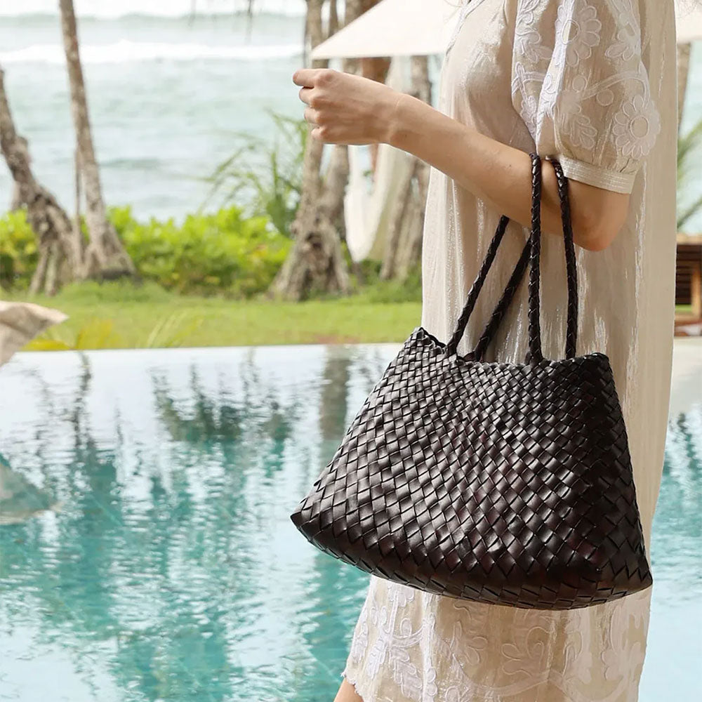 Dragon Diffusion - Big Santa Croce Bag - Dark Brown