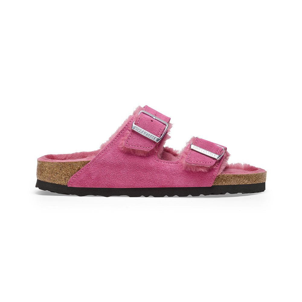 Birkenstock - Arizona Fur Sandals - Brown