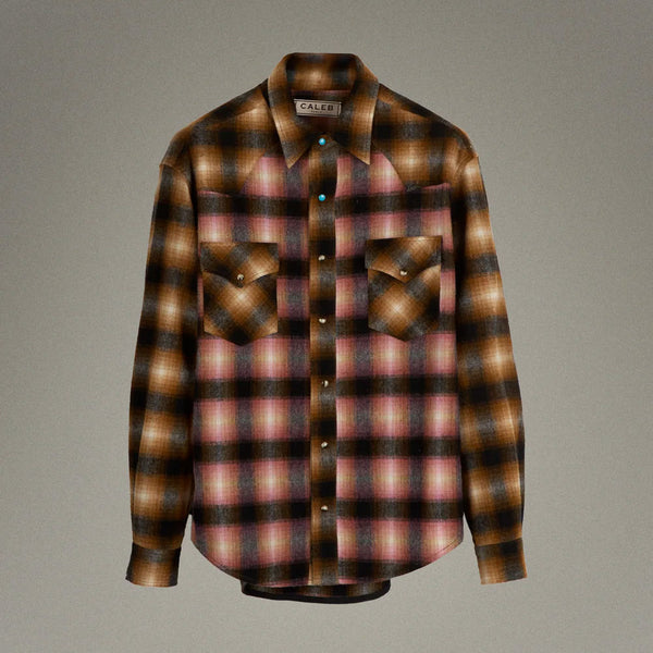Caleb - Chemise en Flanelle à Carreaux - Marron