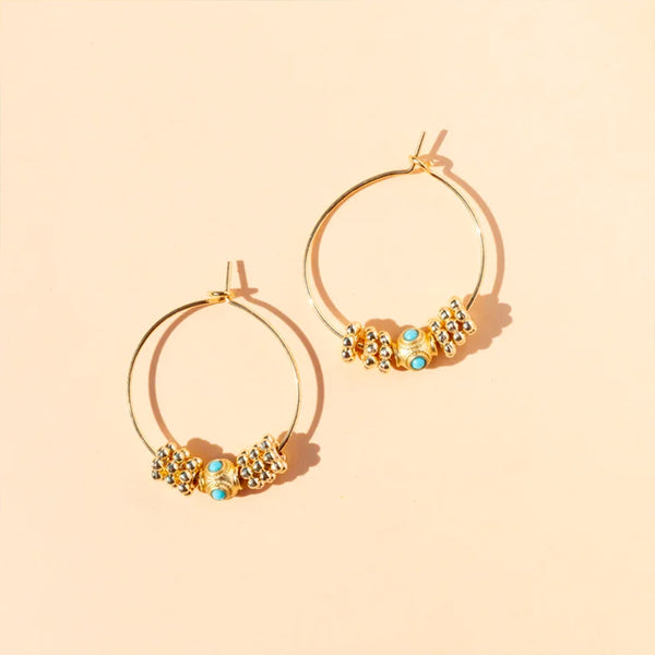 Juhu - Boucles d'oreilles Cruz -Or