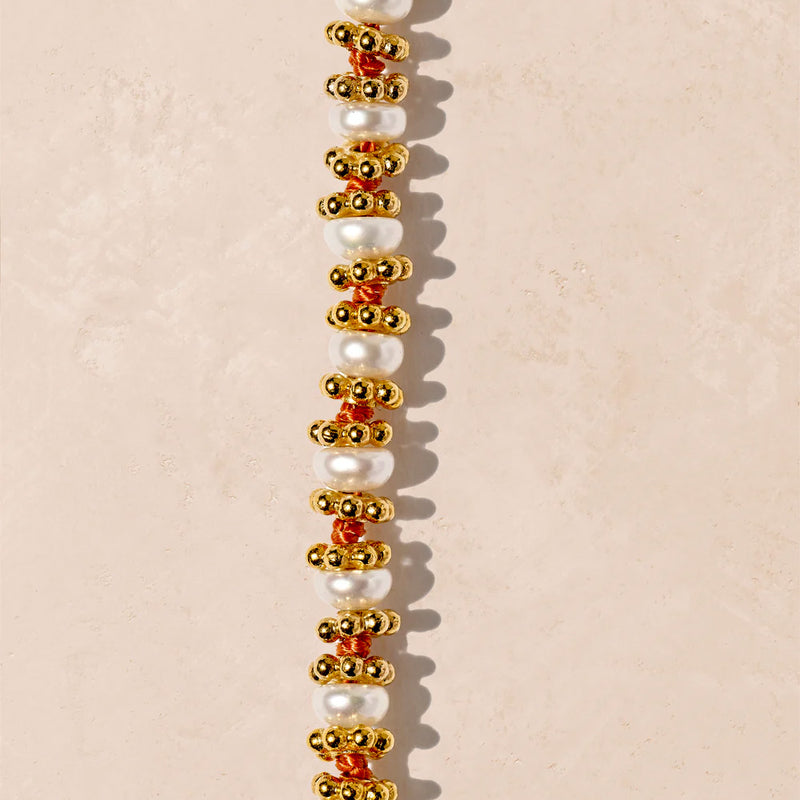 Tityaravy - Collier Bigkamala Perles - Orange