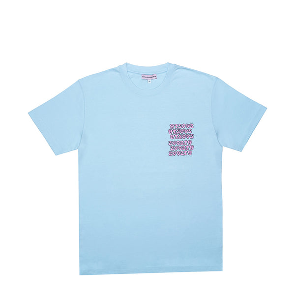 Bisous Skateboard - T-Shirt SS Slime - Bleu