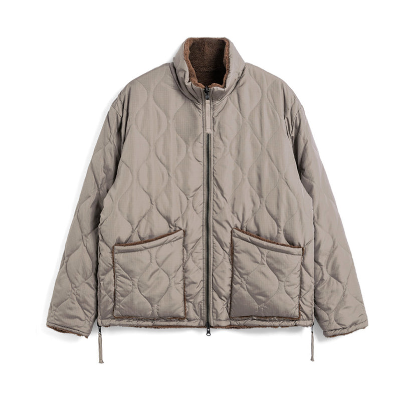 Taion - Veste Military Reversible Down - Marron