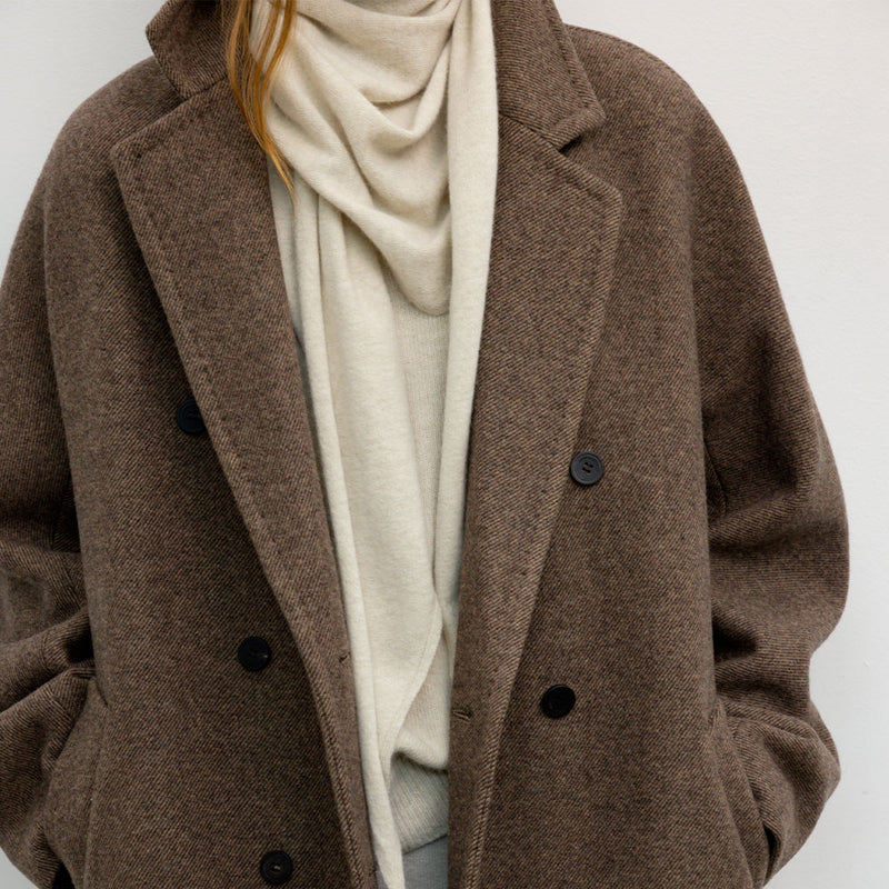 Le 17 septembre - Manteau Double Brested Belted - Marron
