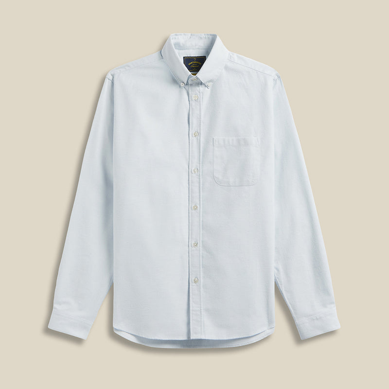 Portuguese Flannel - Chemise Brushed Oxford - Bleu clair