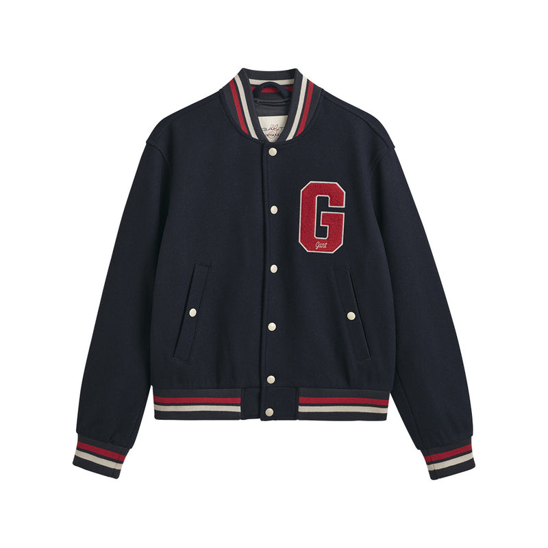 GANT - Veste en laine Varsity - Evening Blue