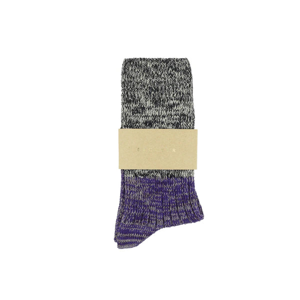 Escuyer - Chaussettes Mélange - Violet bleu