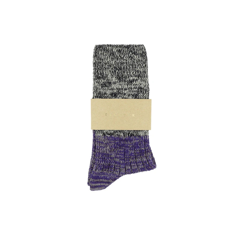 Escuyer - Chaussettes Mélange - Violet bleu