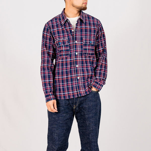 Graph Zero - Chemise Elbow Patch - Red Plaid