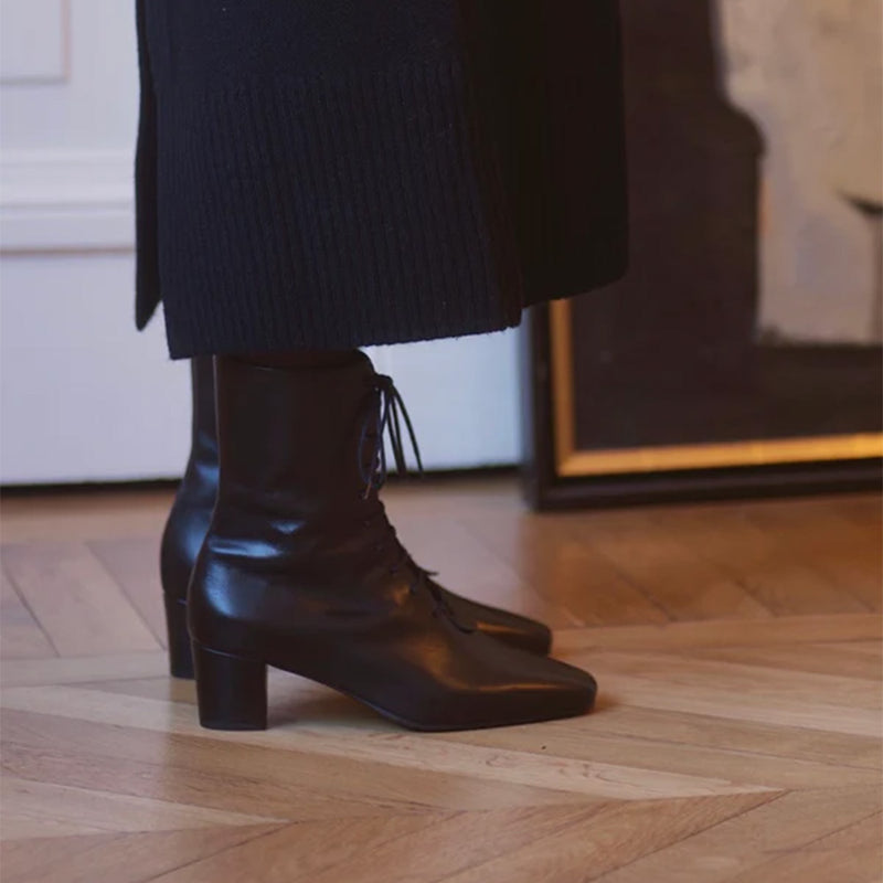 Anne Thomas - Bottes Pavlova - Noir Calf
