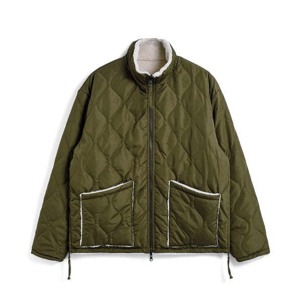 Taion - Veste Military Reversible Hi - D Olive Crème