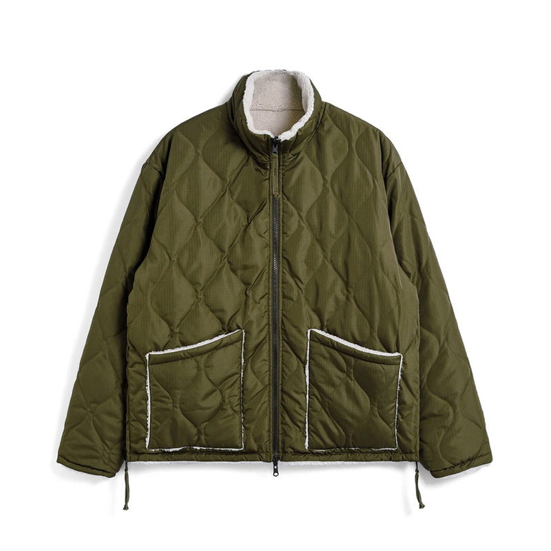Taion - Veste Military Reversible Hi - D Olive Crème