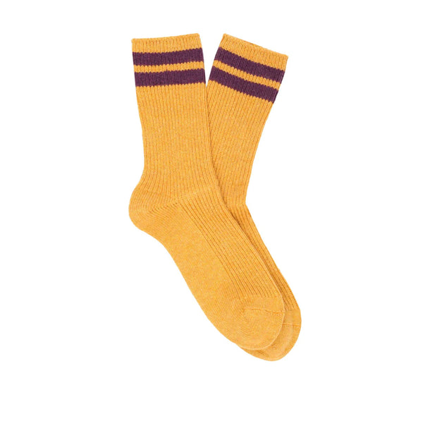 Escuyer - Chaussettes Rayées - Mustard