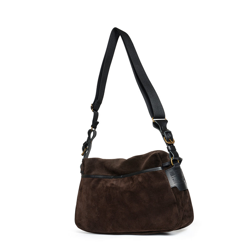 Bleu de Chauffe -  Sac Musette S - Marron Foncé