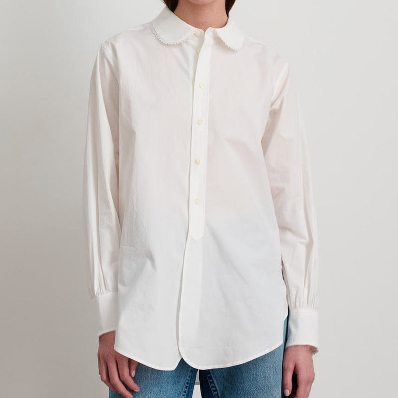 B Sides - Chemise Louisa Popeline -  Blanc