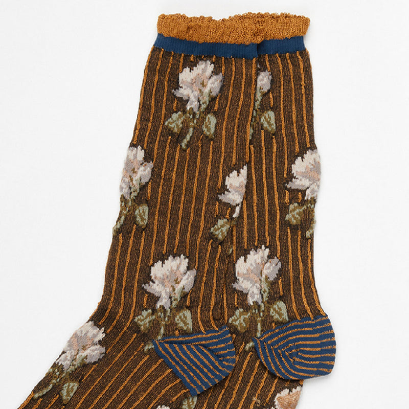 Exquisite J - Chaussettes CA54 - Marron et Beige