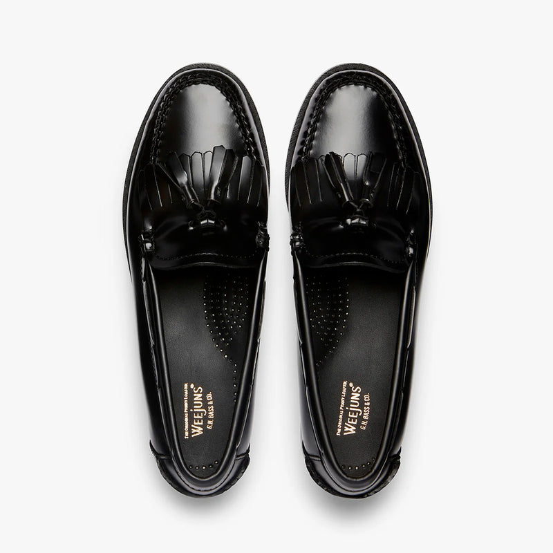 GH Bass - Mocassins Weejuns Esther Kiltie Tassel Loafers - Noir