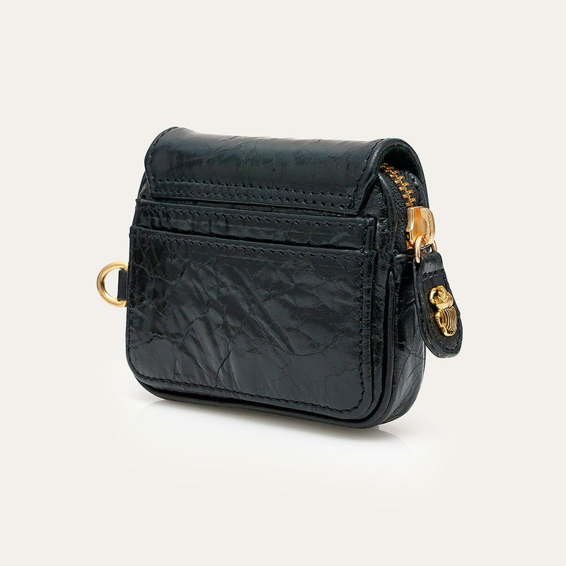 Claris Virot - Porte-Monnaie Karl - Noir Vintage