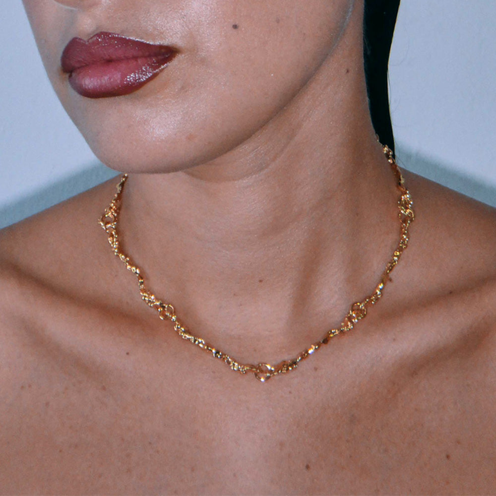 Collier Narciso - Or - Sofia Rocha - vue 2