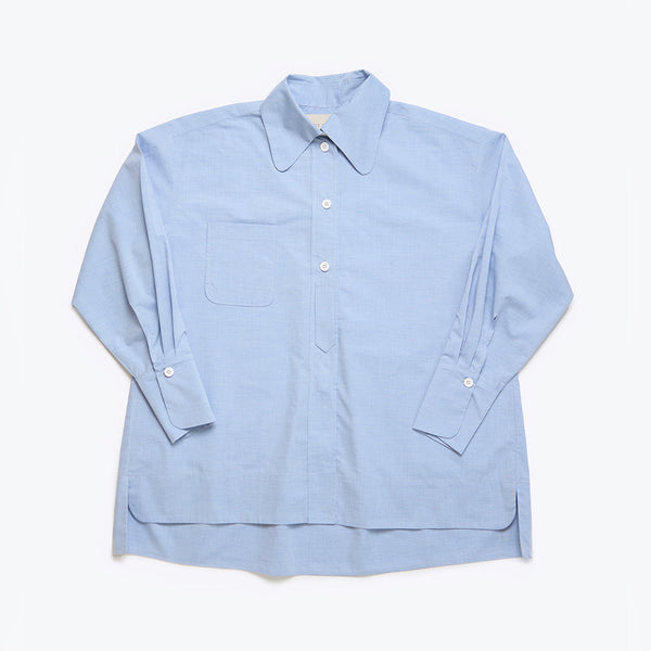 Studio de Lostanges - Chemise Long collar - Bleu Clair