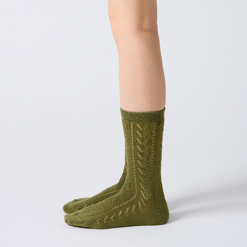 Babaco - Chaussettes Eyelet - Olive