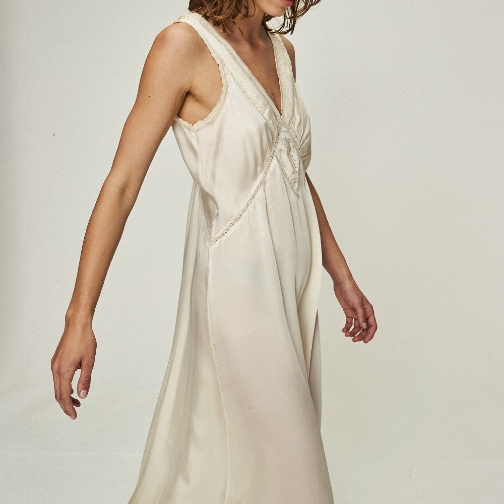 slim fit dress slacks & Merci DRIVEN Gauze Tiered Ruffle Shift Dress – Silver Accents main image 1