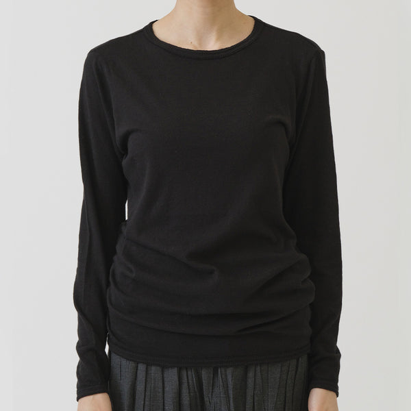 Pas de Calais -  Maille Col Rond Jersey - Noir