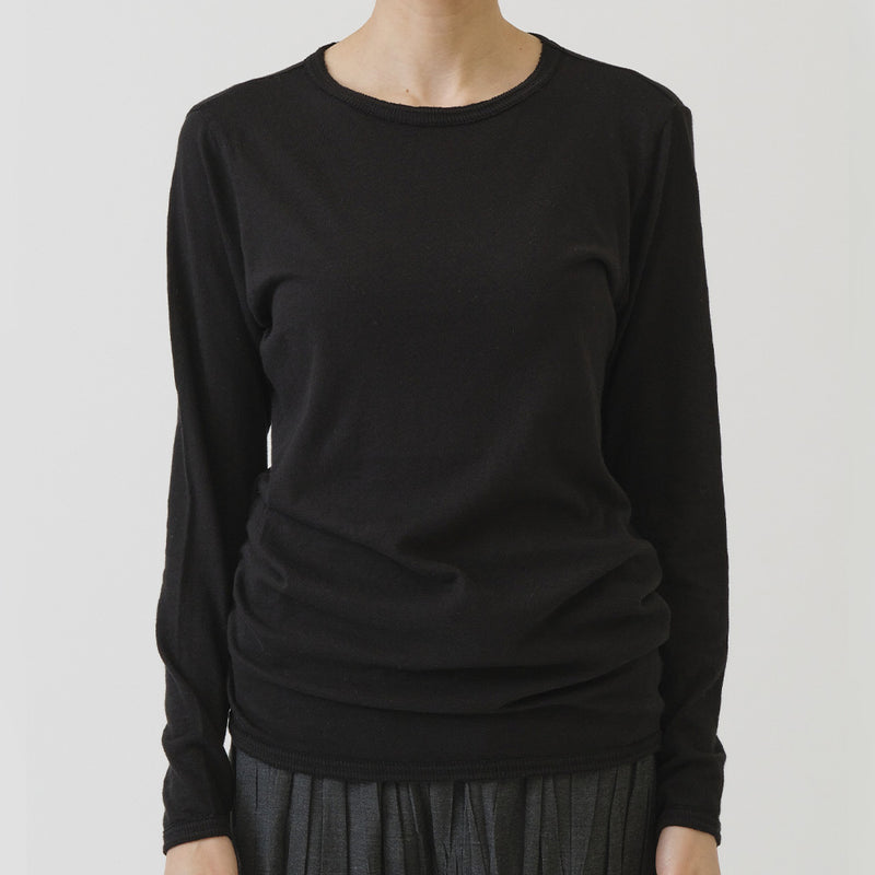 Pas de Calais -  Maille Col Rond Jersey - Noir