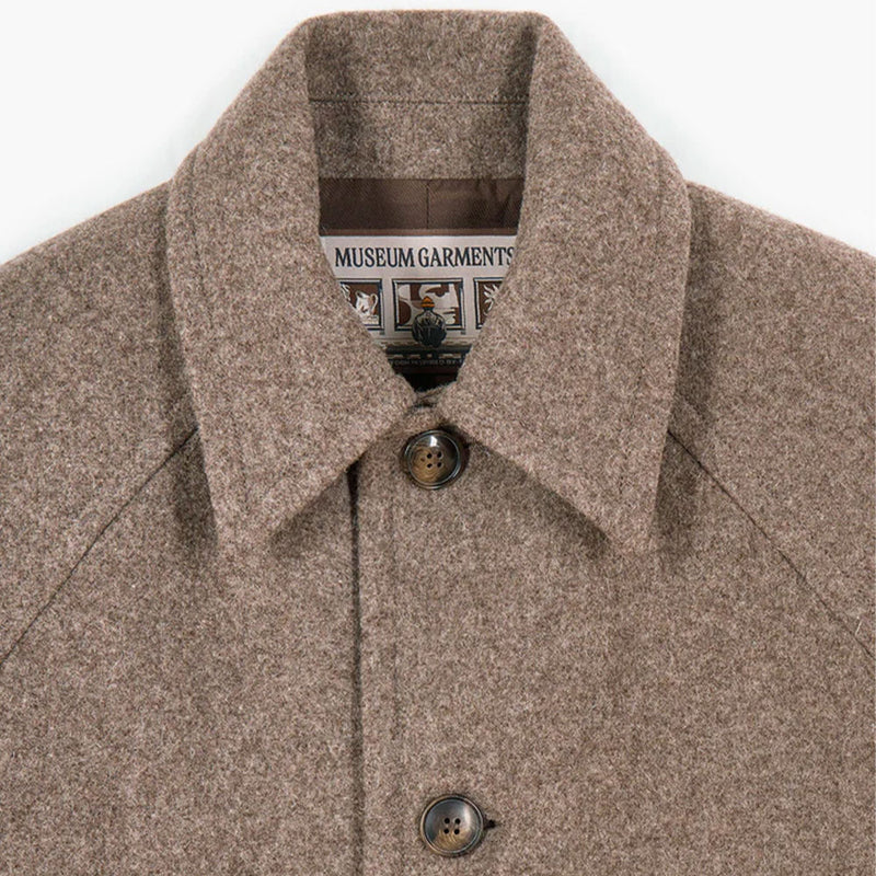 Museum Garments - Manteau Car Coat Raglan - Beige Chiné