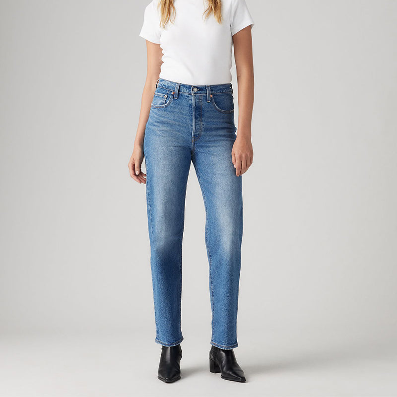 Levi's - Jeans Droit Ribcage Ankle - Dance Around Blue