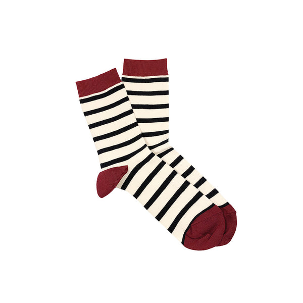 Armorlux - Chaussettes rayées - Blanc