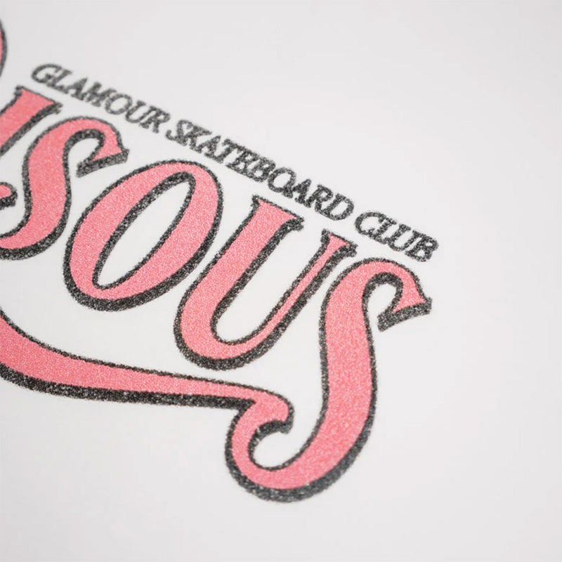 Bisous Skateboard - T-shirt Glamour Caviar - Blanc