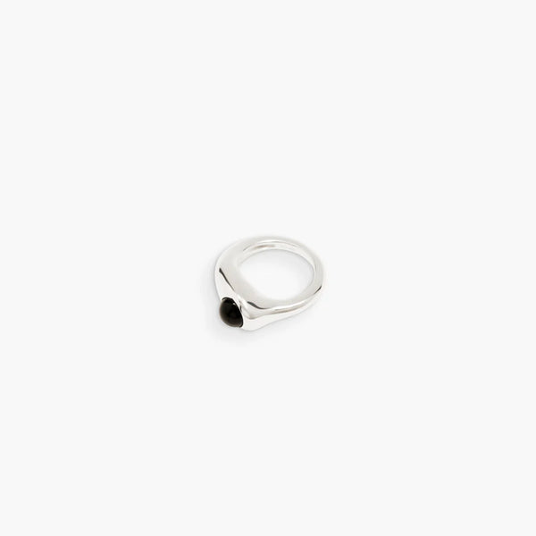 RAGBAG - Bague Dualism Onyx - Argent