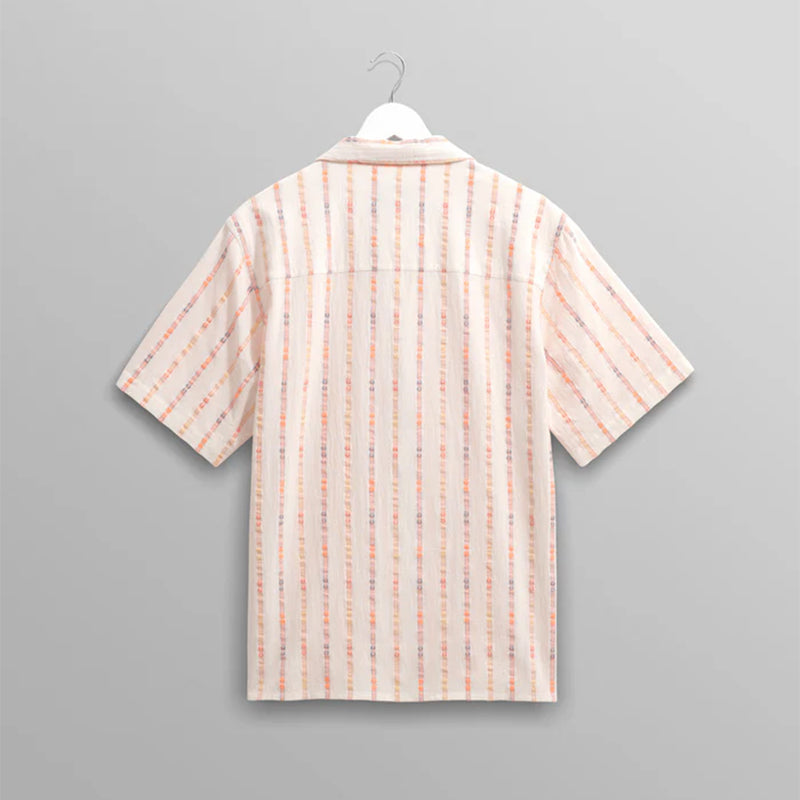 Wax London -  Chemise Didcot - Ecru & Orange