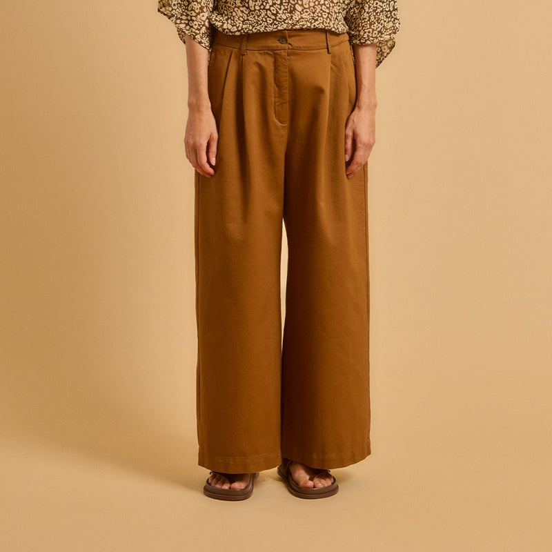 Diega - Pantalon Ponio - Marron Camel