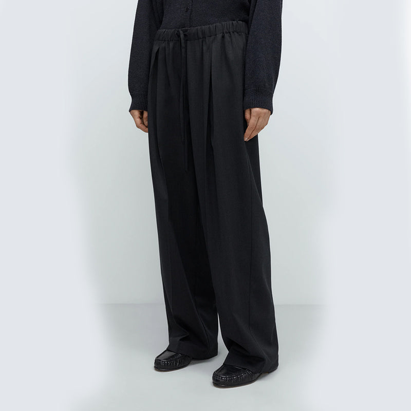 Cordera - Pantalon Plissé Décontracté - Anthracie