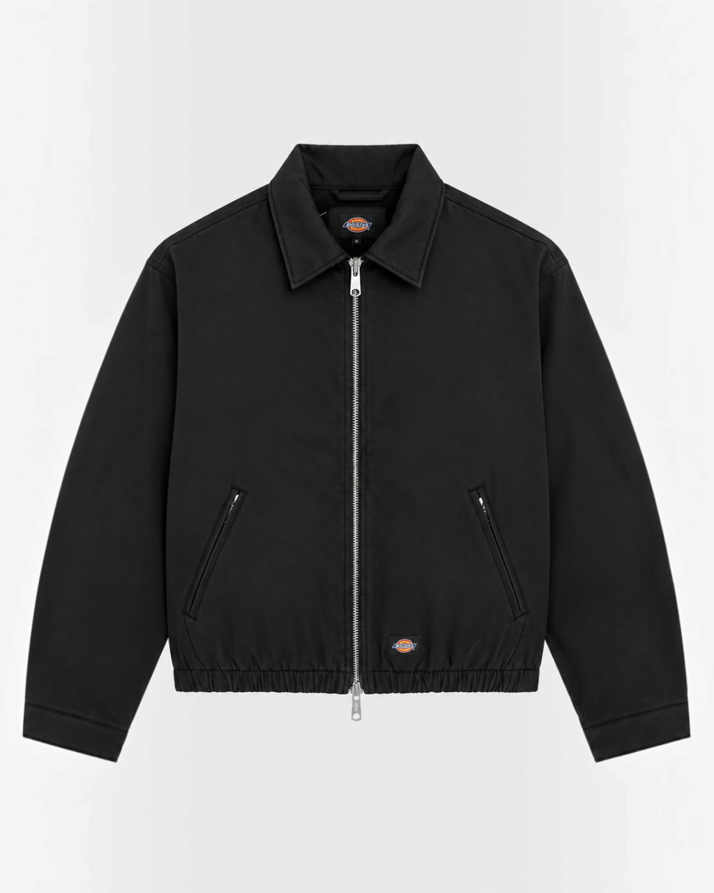 Veste Eisenhower noire en coton de Merci Paris, style workwear avec fermeture zippée et col classique.