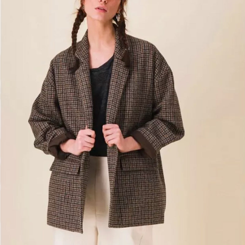 Sixsoeurs - Veste Serge - Châtaigne