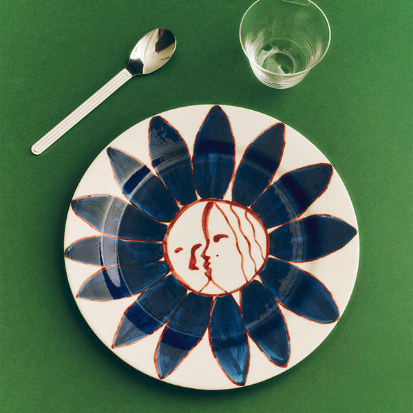 Assiette plate - Deep Blue Flower - Hay