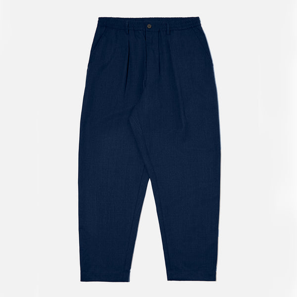 Universal Works - Pantalon Plissé  - Marine