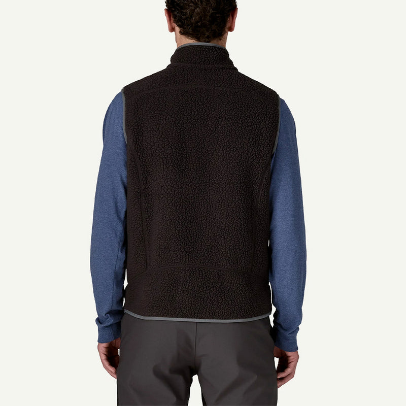 Patagonia - Veste Retro Pile Fleece sans manches - Noir Forge Gris