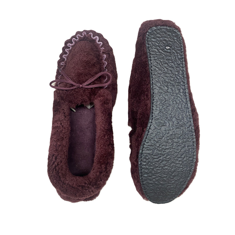 Milona - Chaussons Mocassins - Bordeaux