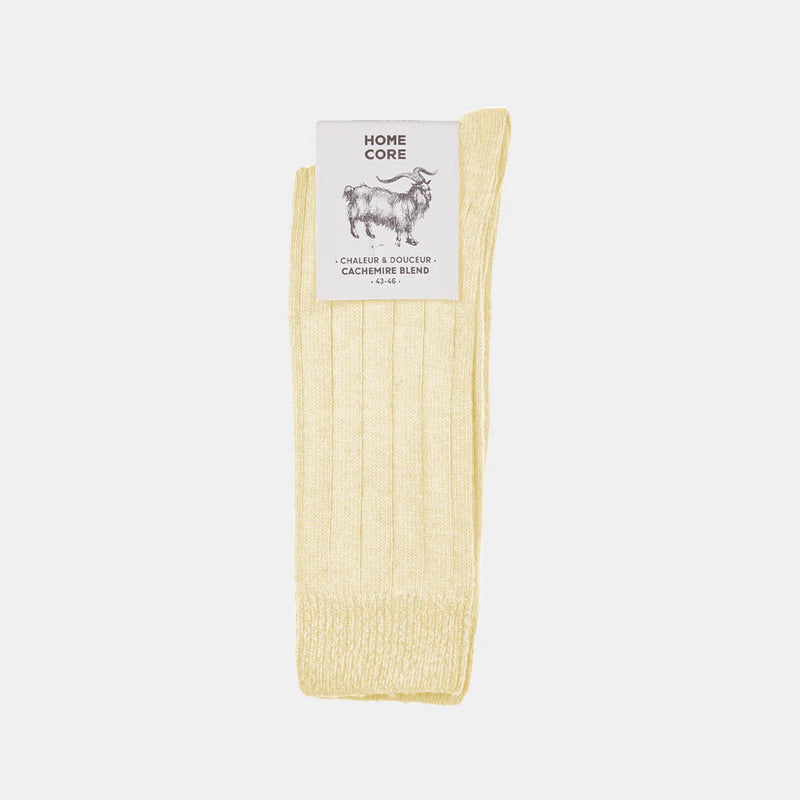 Homecore - Chaussettes Cachemire - Jaune